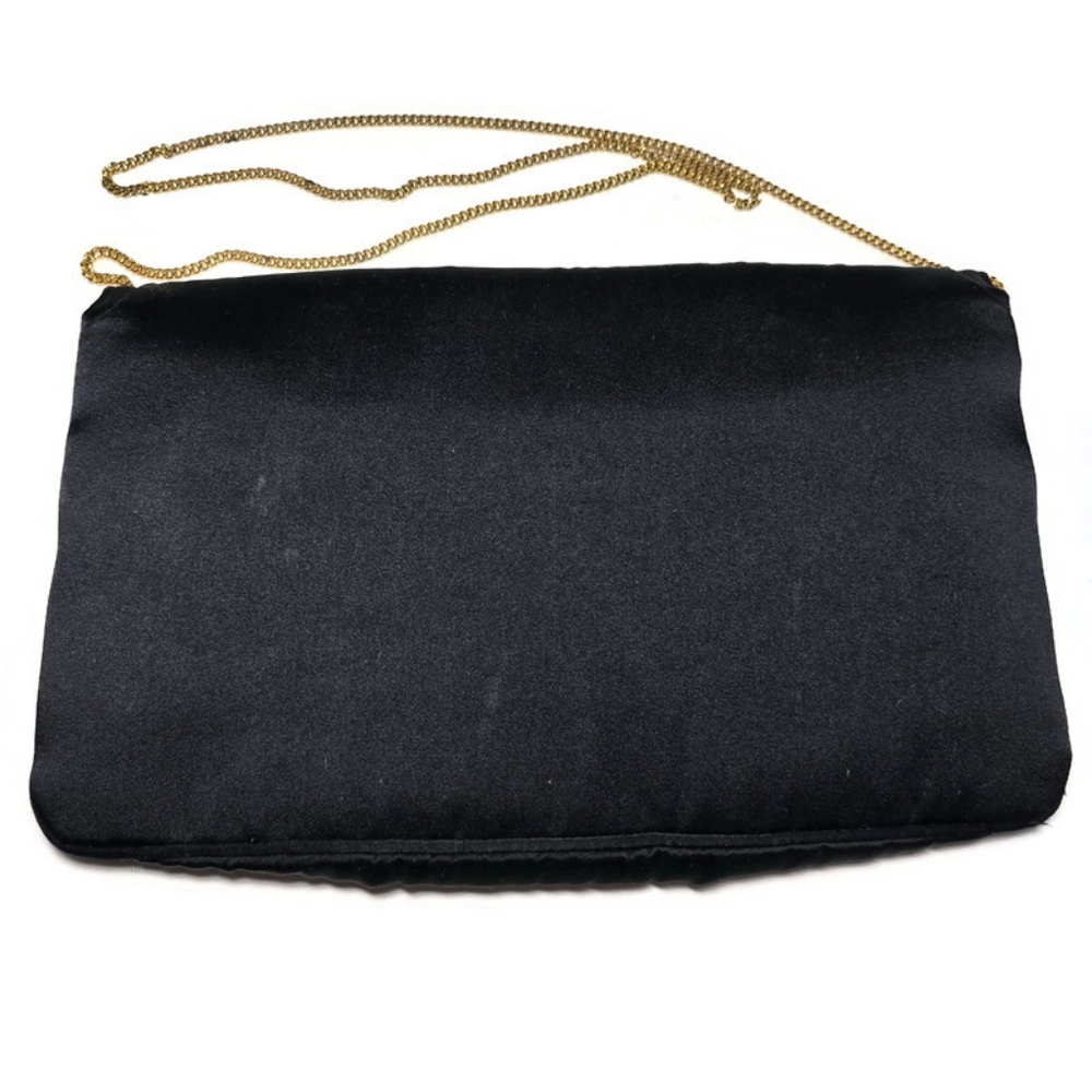 Vintage Black Crown Lewis Handbag Mid Century Modern Handbag, - Picture 4 of 15